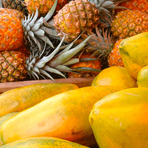 pineapple papaya