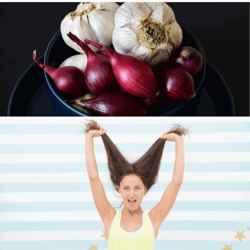 onions and garlic for hair growth